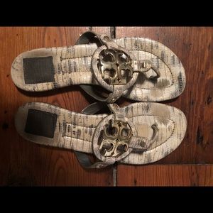 Tory Burch Miller 2 Snake Print Sandals